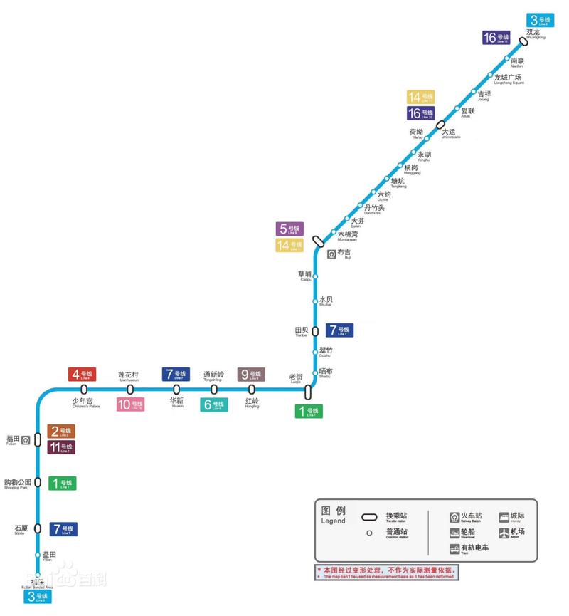 深圳地铁3号线路图,深圳地铁3号线路图最新版