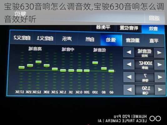 宝骏630音响怎么调音效,宝骏630音响怎么调音效好听