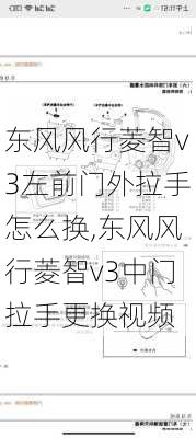 东风风行菱智v3左前门外拉手怎么换,东风风行菱智v3中门拉手更换视频