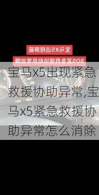 宝马x5出现紧急救援协助异常,宝马x5紧急救援协助异常怎么消除